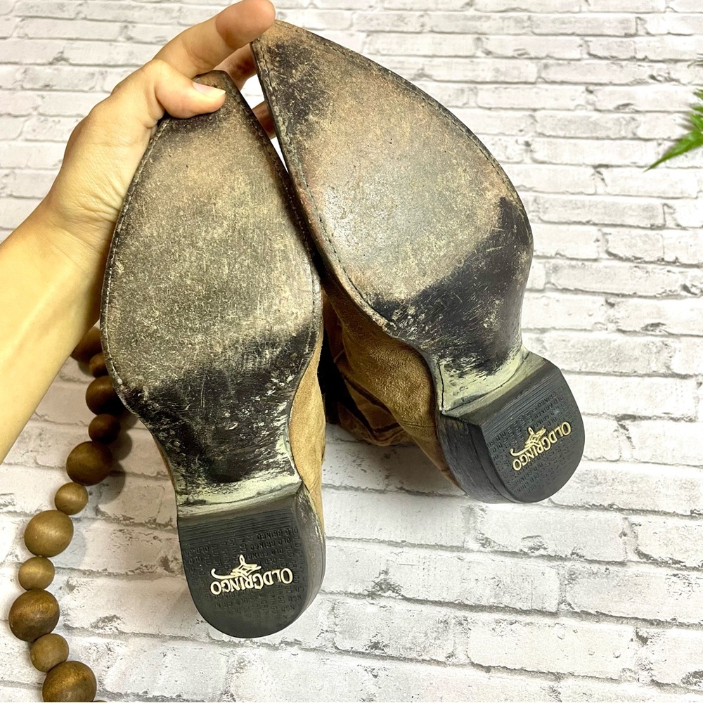 Old Gringo Cross Embroidered Distressed Leather Western Cowboy Boots Sz Womens 6 - Picture 8 of 12